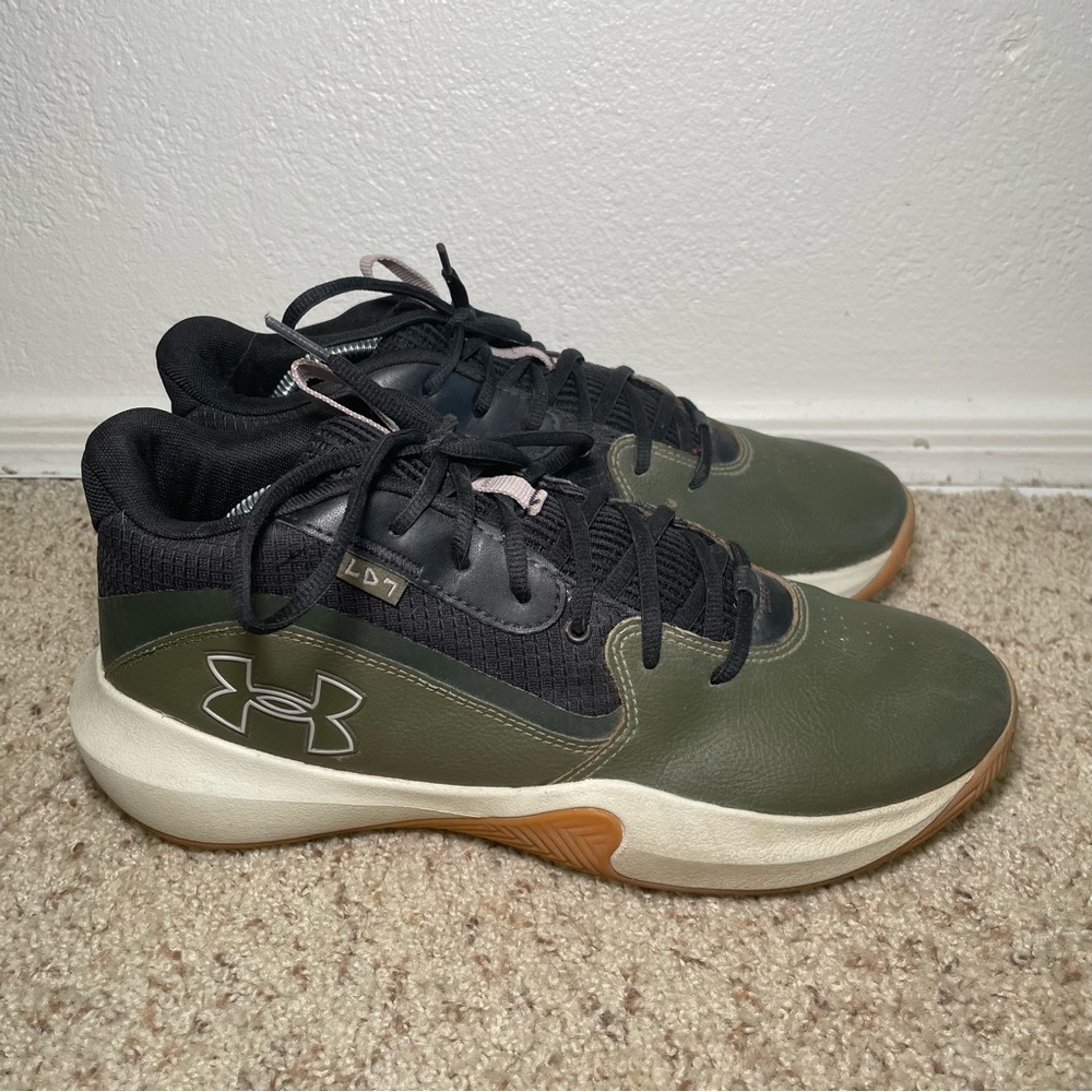 Under Armour Unisex UA Lockdown 7 Men’s 11 Women’s 12.5 Marine OD Green 3028512 - Picture 2 of 9